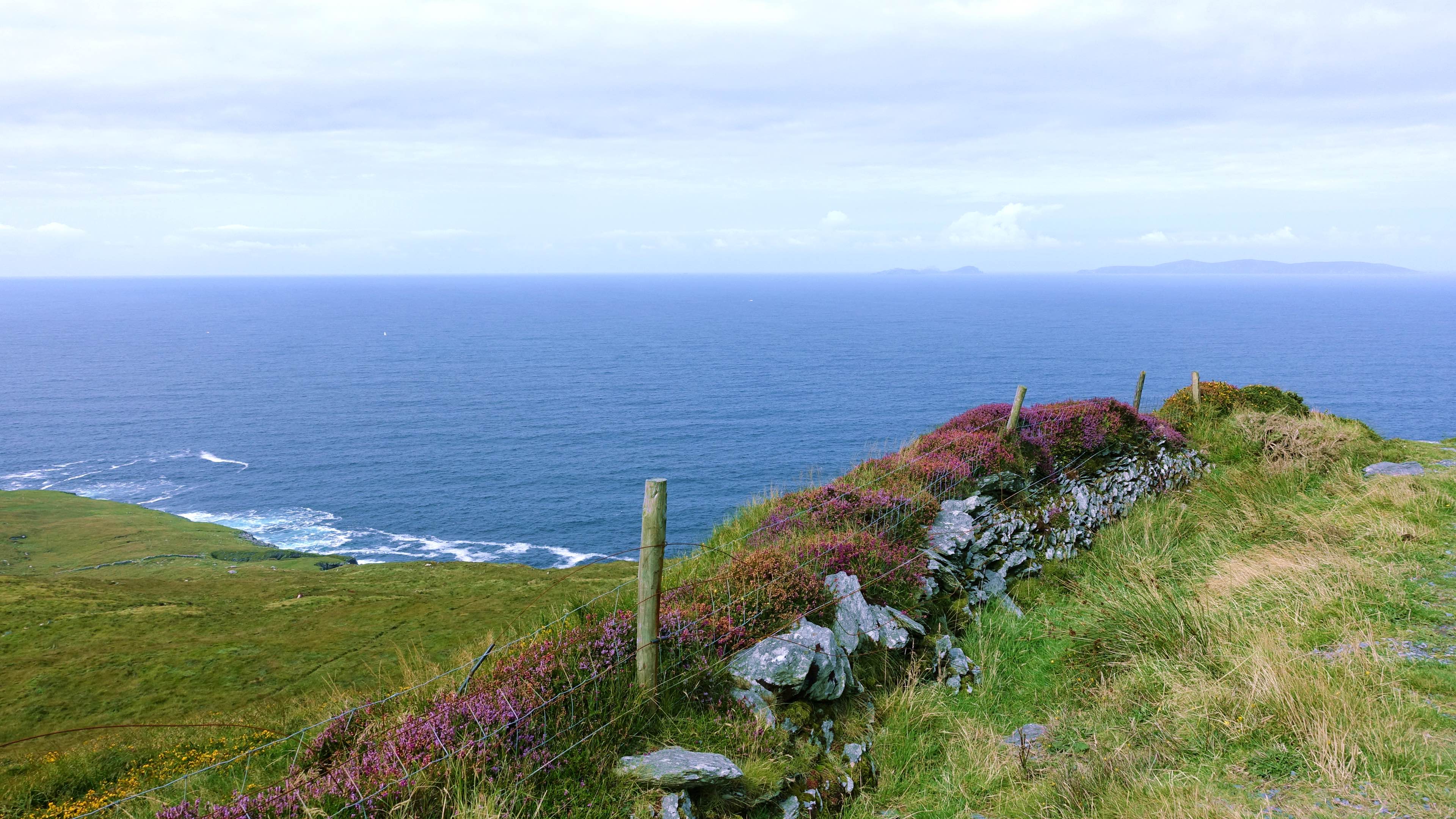 The view of the sea from Geokaun mountain